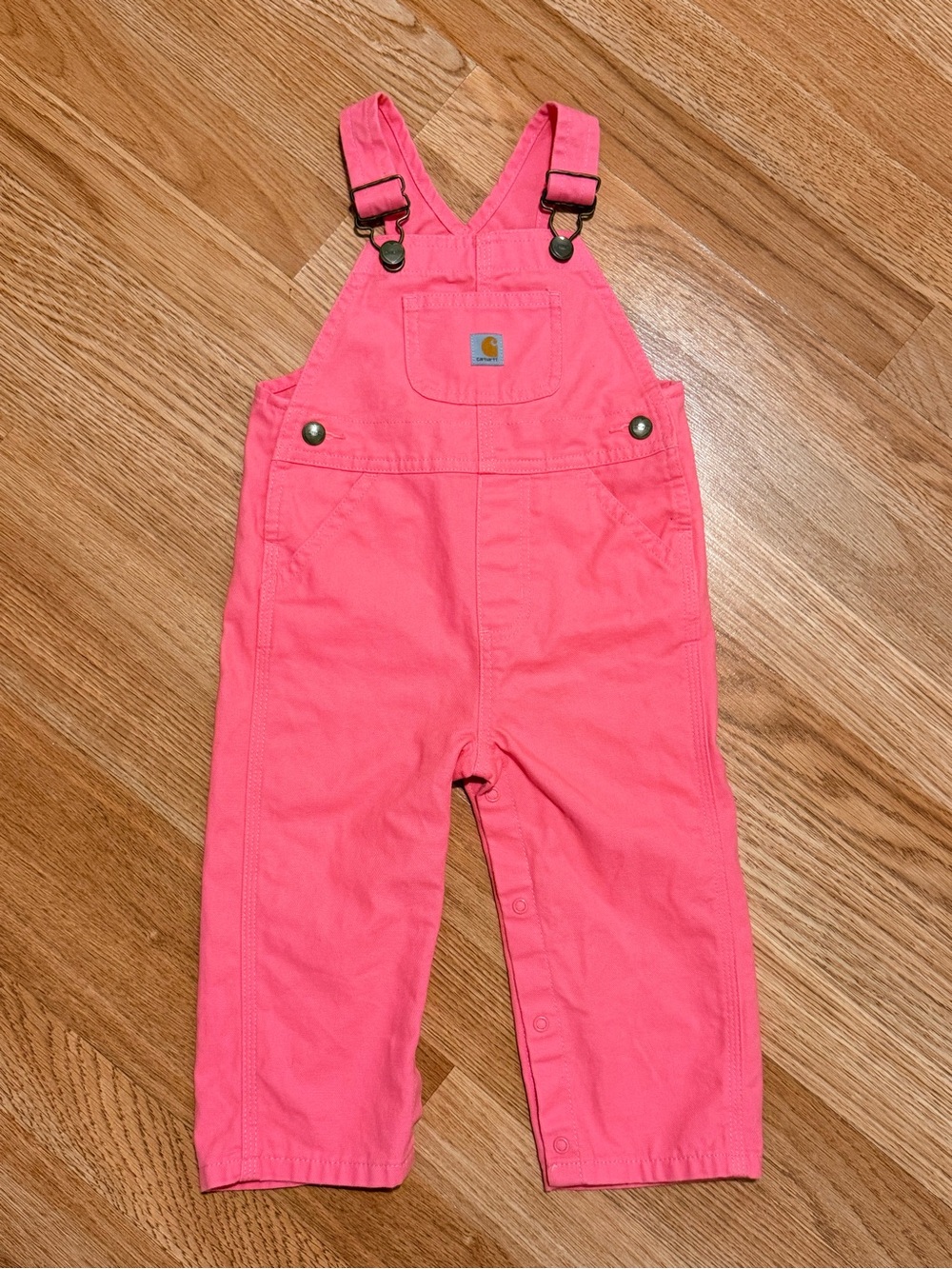Carhartt Girls' Loose Fit Canvas Bib Overalls Sz 18 M